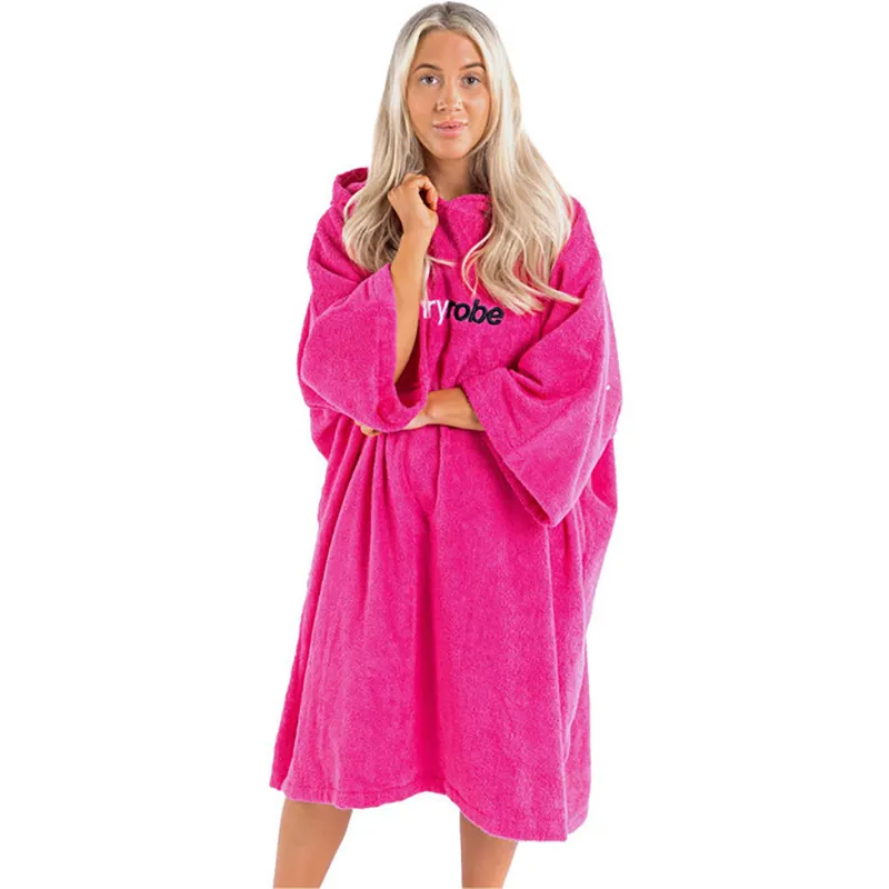 Dryrobe Organic Cotton Towel Robe V3 Large Pink-1